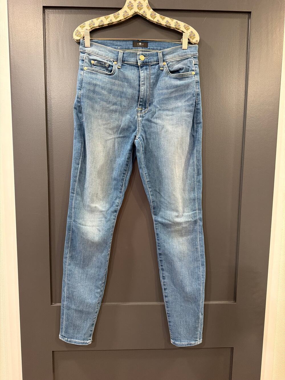 7 for all mankind HIGH WAIST ANKLE SKINNY